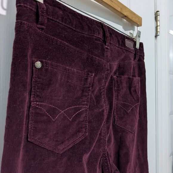 Copy - Buffalo burgundy corduroy mid rise pants velvet pants 10 x 32 A3 - Picture 8 of 11